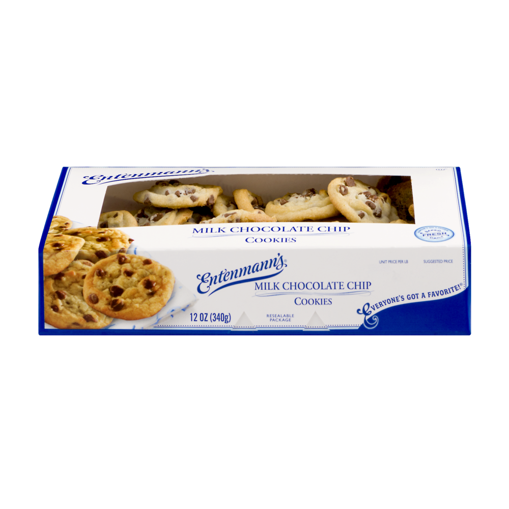 slide 1 of 1, ENTENMANNS Milk Chocolate Chip Cookie, 1 ct