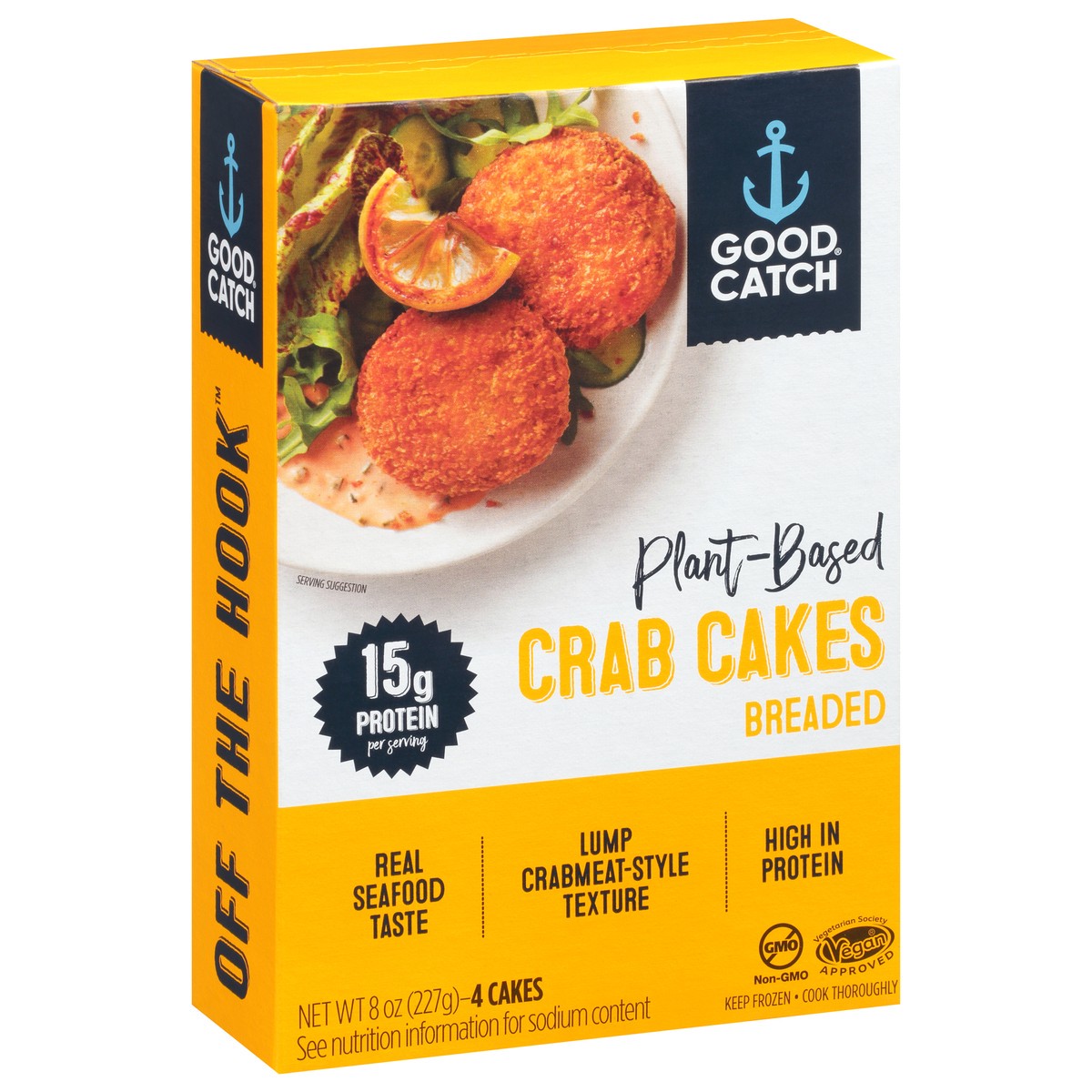 slide 9 of 9, Good Catch Good Catch Plant-Based Breaded Crab Cakes, 8 oz