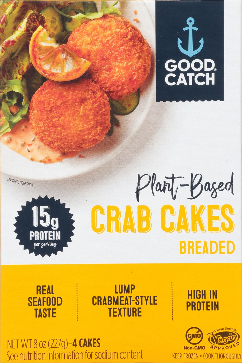 slide 7 of 9, Good Catch Good Catch Plant-Based Breaded Crab Cakes, 8 oz