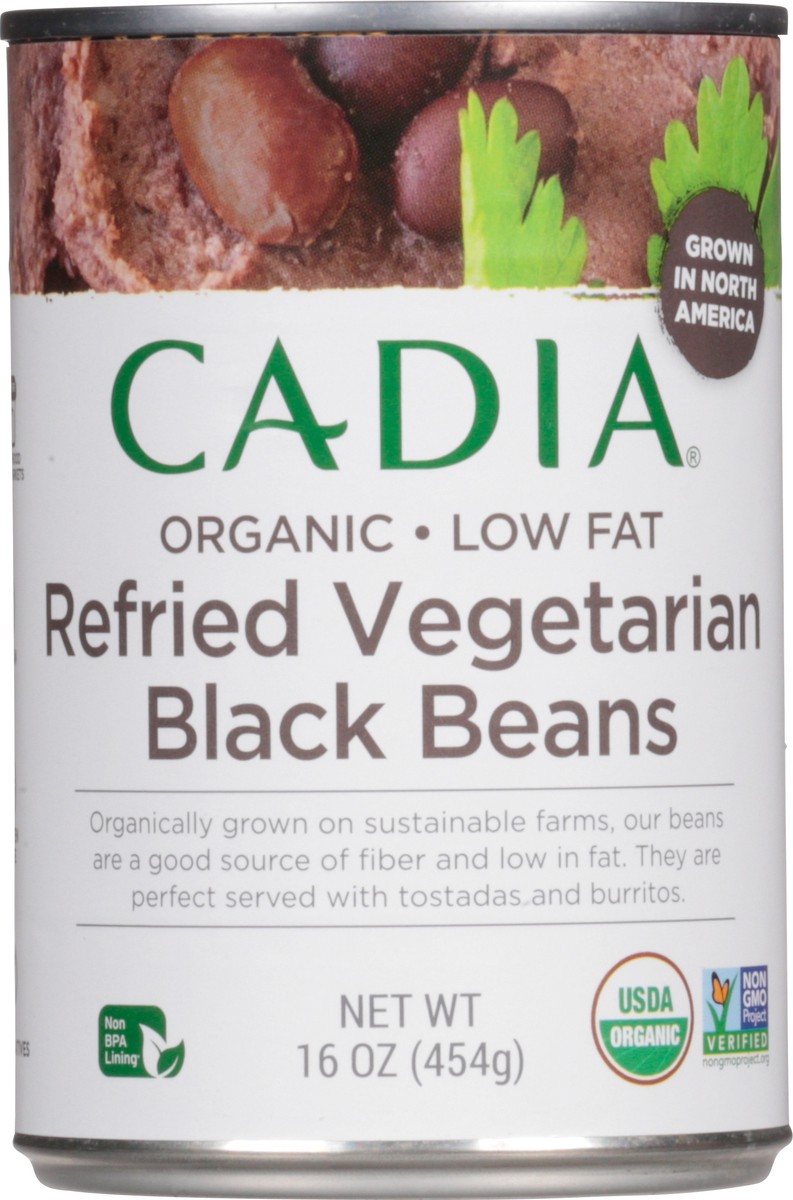slide 8 of 13, Cadia Refried Vegetarian Low Fat Organic Black Beans 16 oz, 16 oz