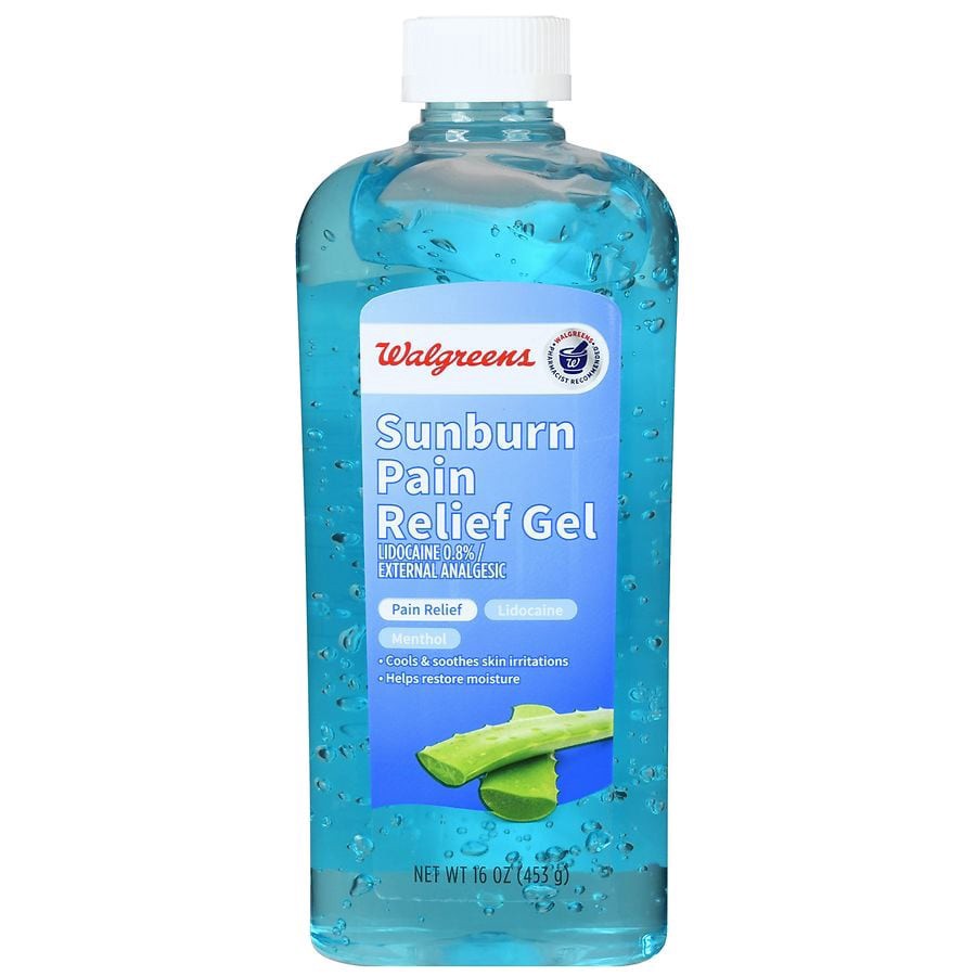 slide 1 of 5, Walgreens Sunburn Relief Gel, 16 oz
