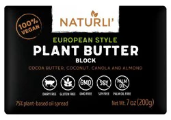 Naturli Butter Block Plant Based - 7 Oz