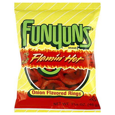 slide 1 of 6, Funyuns Onion Flavored Rings 1.625 oz, 1.62 oz