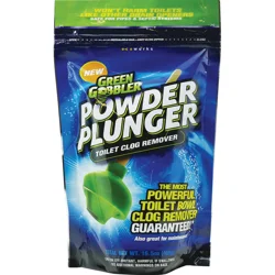 Green Gobbler Powder Plunger Toilet Clog Remover
