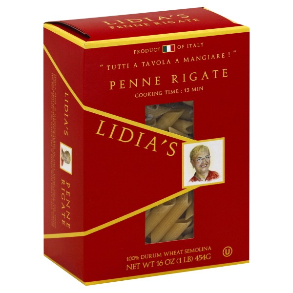 slide 1 of 4, Lidia's Penne Rigate Pasta, 16 oz