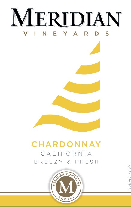 slide 4 of 4, Meridian Vineyards Chardonnay White Wine - 750ml, California, 750 ml