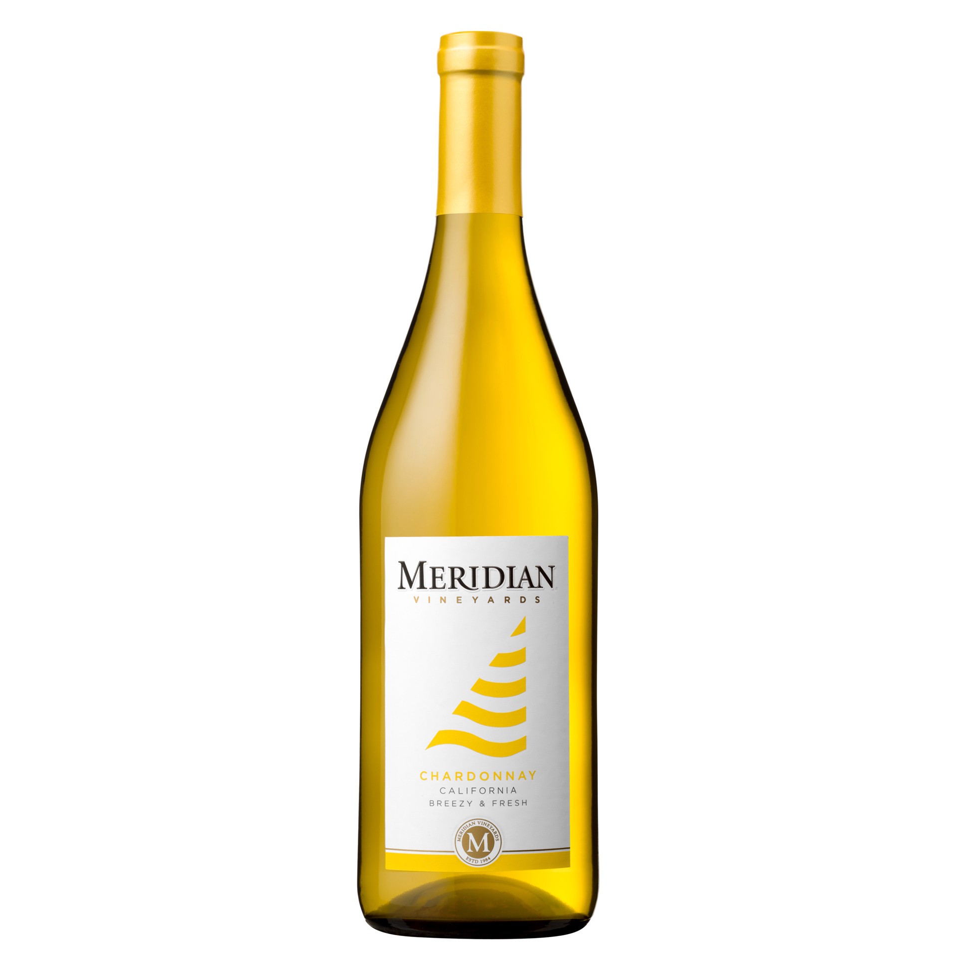 slide 1 of 4, Meridian Vineyards Chardonnay White Wine - 750ml, California, 750 ml