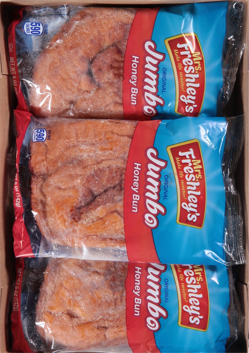 slide 8 of 10, Mrs Freshleys - Jumbo Honey Buns, 5 oz