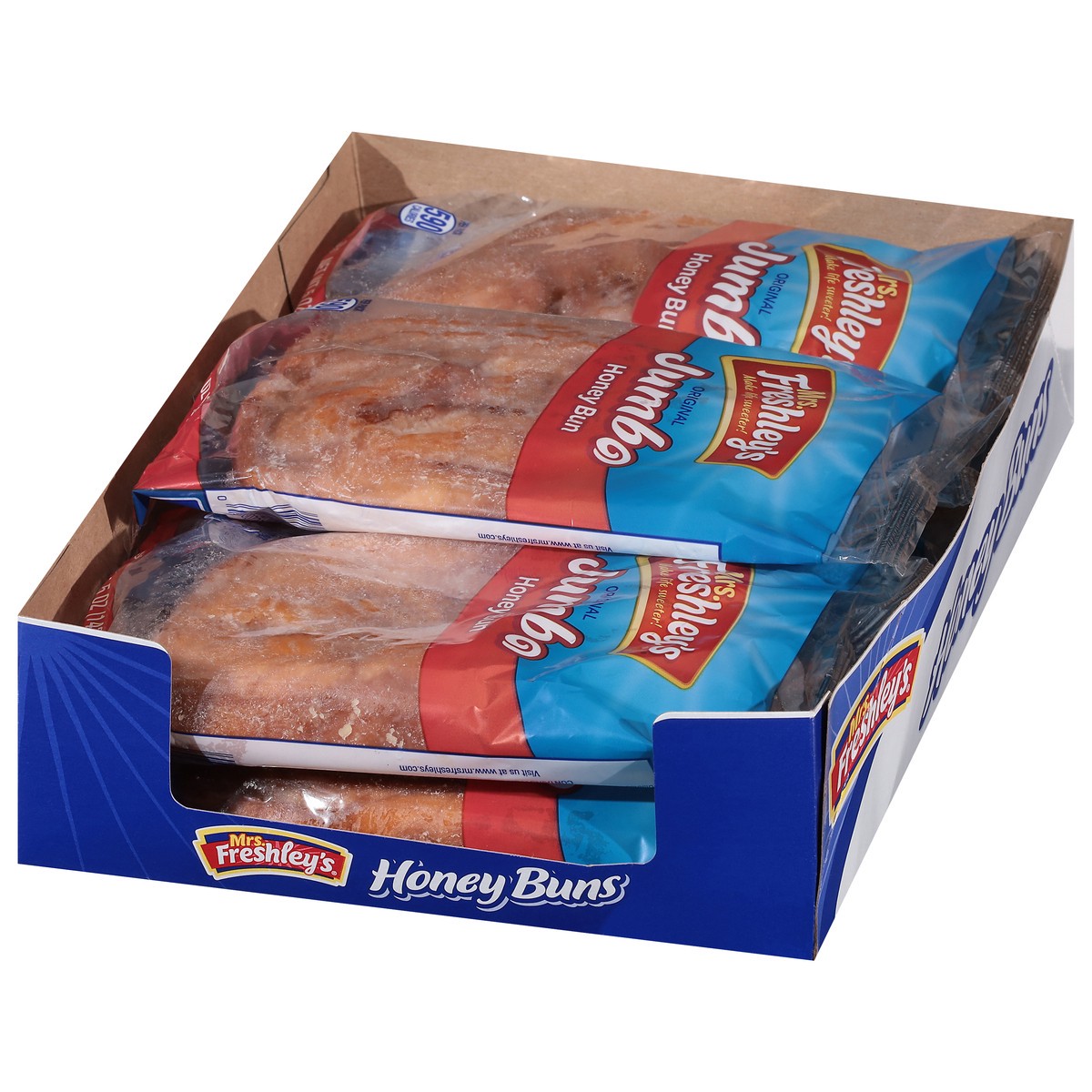 slide 6 of 10, Mrs Freshleys - Jumbo Honey Buns, 5 oz