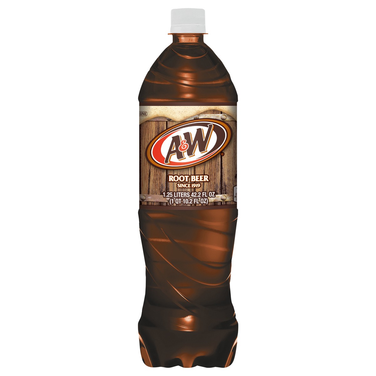 slide 8 of 8, A&W Root Beer Soda, 1.25 L bottle, 1.25 liter