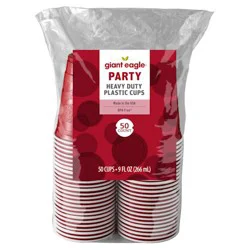 Giant Eagle Red & Blue Plastic Cups