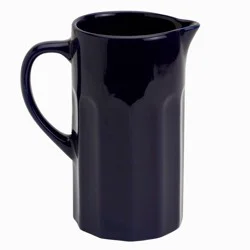 Mason Craft And More 45 oz Stoneware Cafe Pitcher - Navy