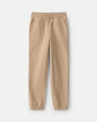 Oshkosh Kid Drawstring Knit Joggers - Beige - Size 10