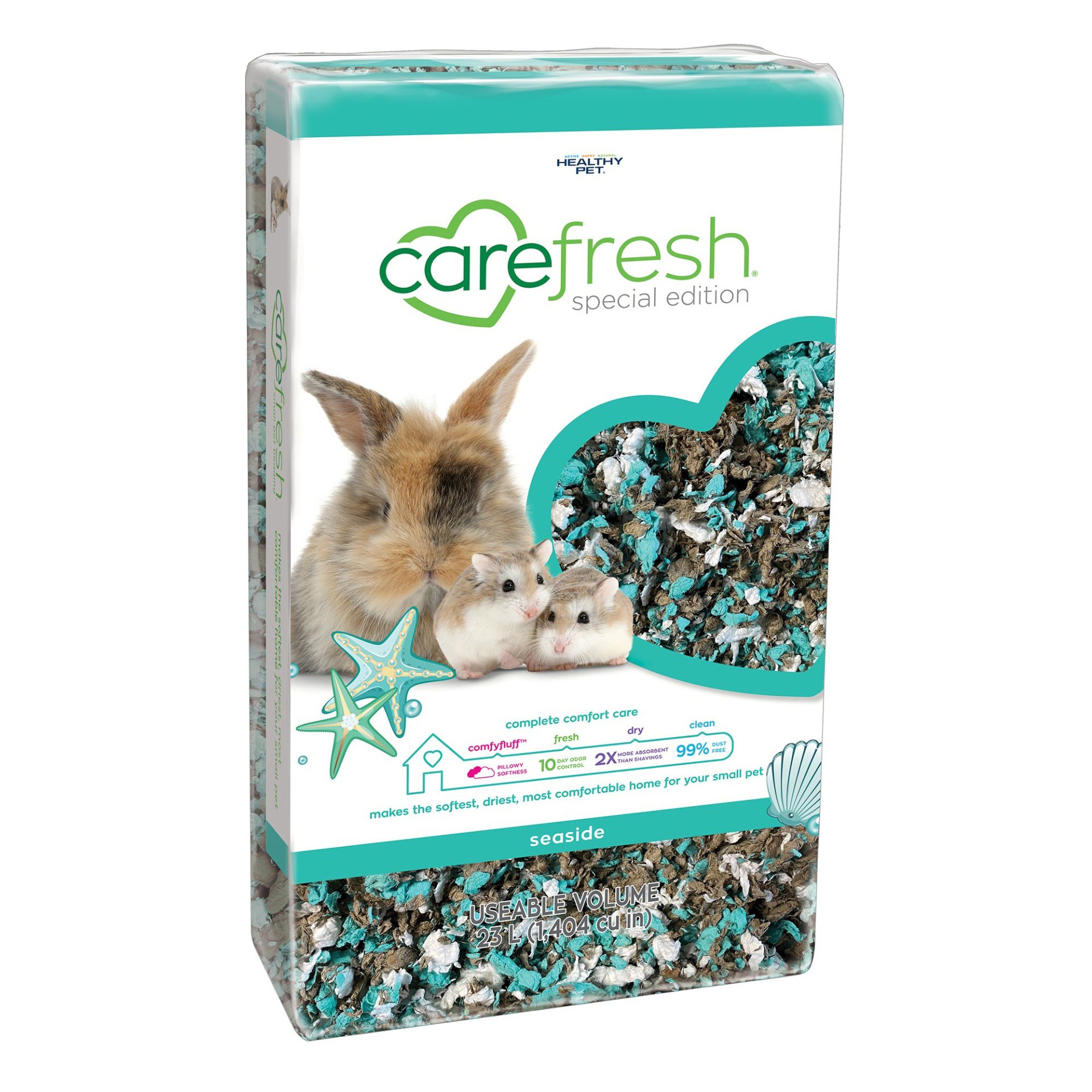 slide 1 of 1, carefresh Special Edition Small Pet Bedding - Seaside, 23 liter