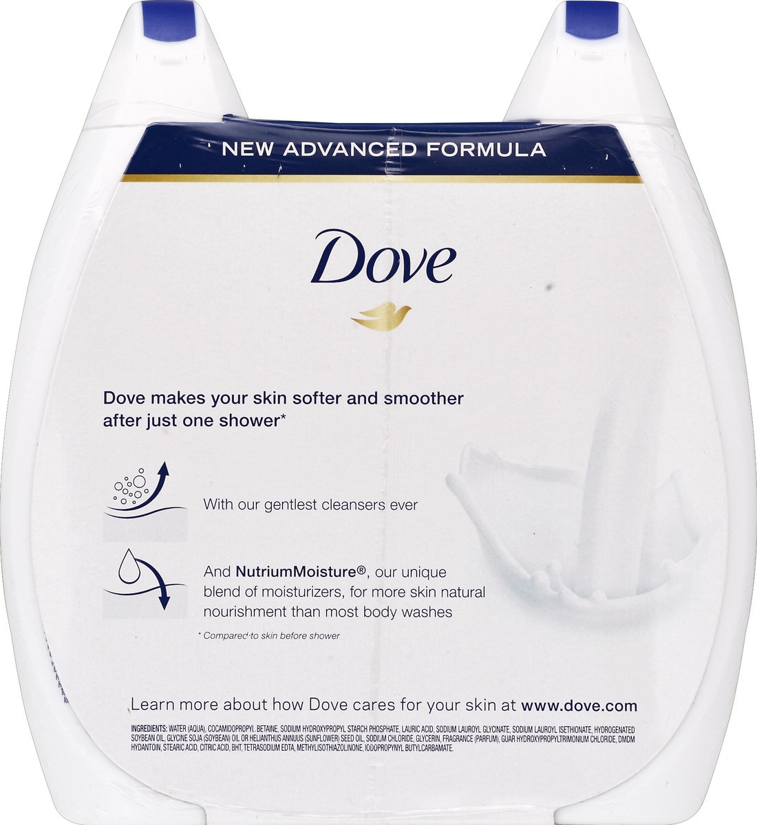 slide 3 of 3, Dove Deep Moisture Nourishing Body Wash Twin Pack, 2 ct