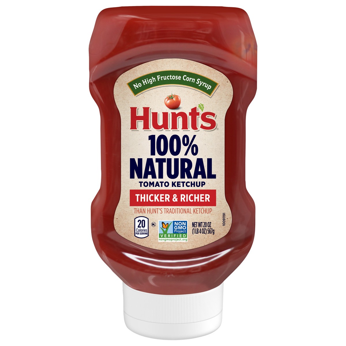 slide 1 of 1, Hunt's Thicker & Richer 100% Natural Tomato Ketchup 20 oz, 20 oz