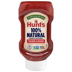 Hunt's Thicker & Richer 100% Natural Tomato Ketchup 20 oz