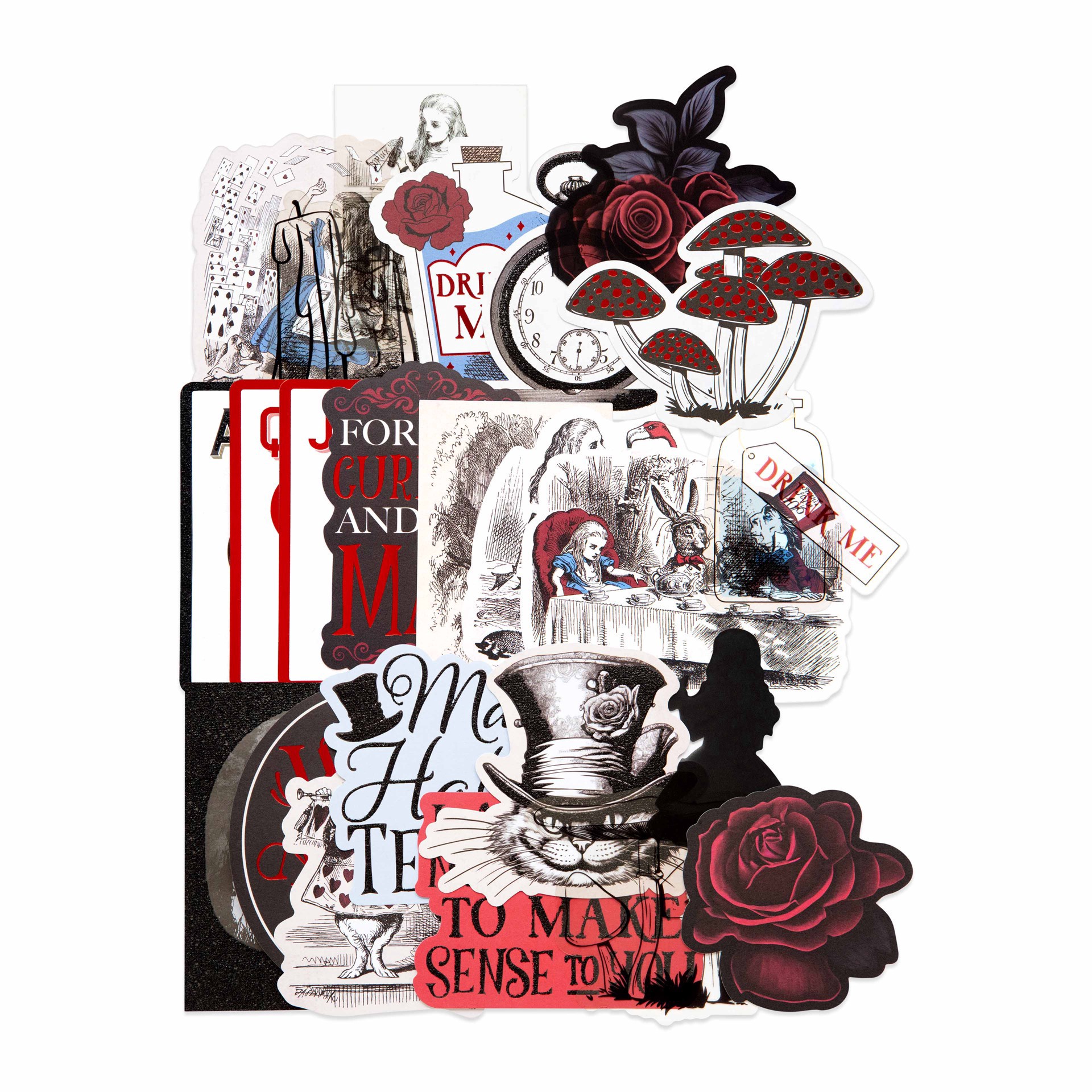 slide 2 of 4, Wonderland Ephemera By Recollections, 2.44 in to 4.51 in