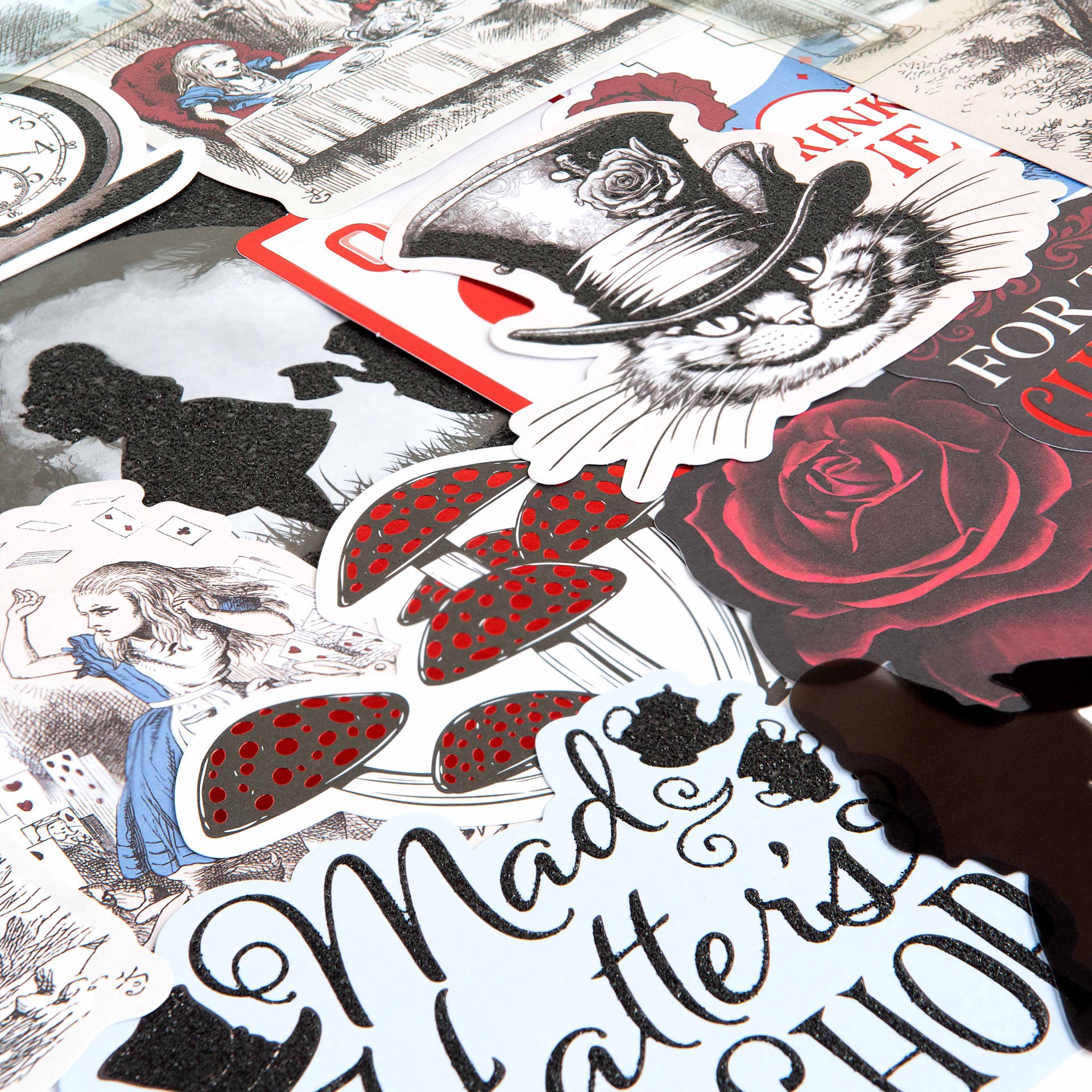 slide 4 of 4, Wonderland Ephemera By Recollections, 2.44 in to 4.51 in