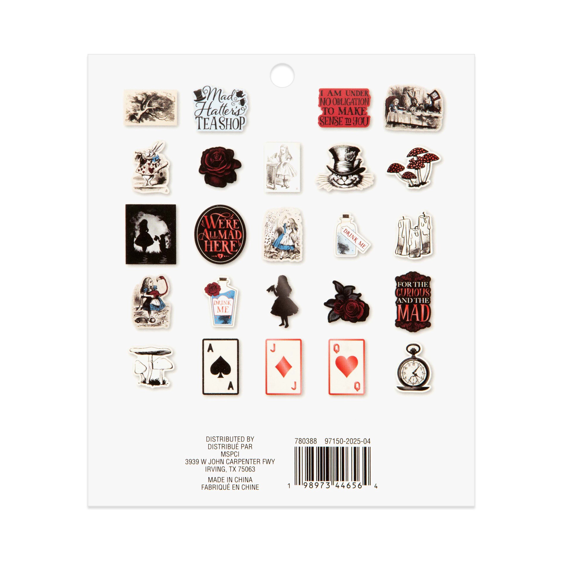 slide 3 of 4, Wonderland Ephemera By Recollections, 2.44 in to 4.51 in