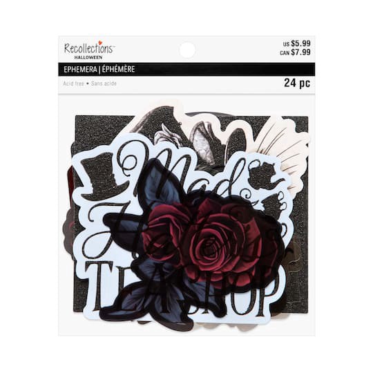 slide 1 of 4, Wonderland Ephemera By Recollections, 2.44 in to 4.51 in