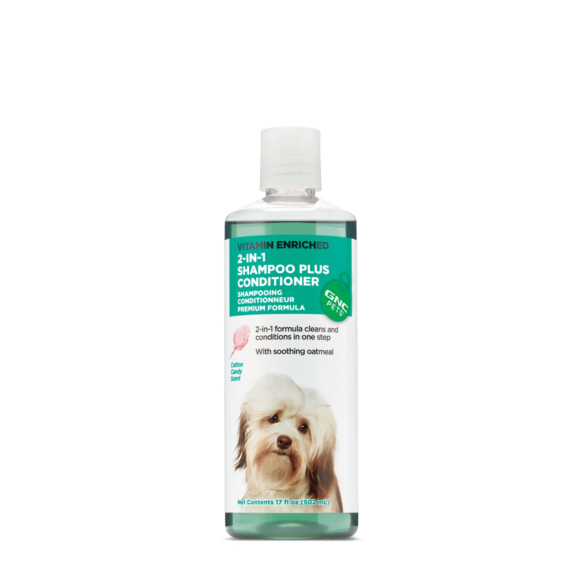 slide 1 of 1, GNC Pets 2-In-1 Shampoo Plus Conditioner - Cotton Candy Scent, 17 oz