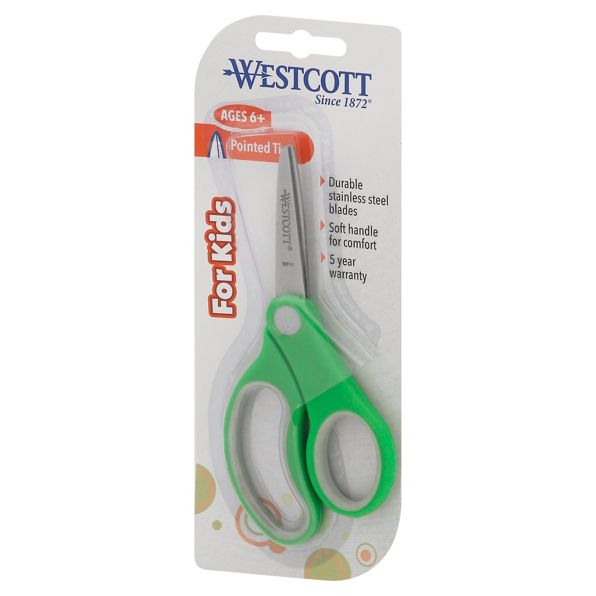 slide 5 of 9, Westcott Soft Handle Scissor Pointed 5", 1 ct
