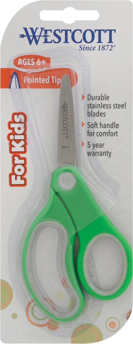 slide 8 of 9, Westcott Soft Handle Scissor Pointed 5", 1 ct