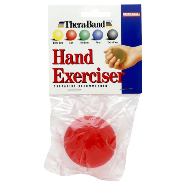 slide 1 of 1, TheraBand Soft Red Hand Exerciser, 1 ct