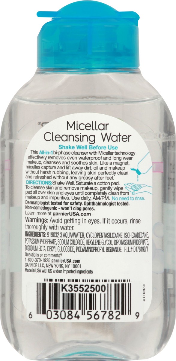 slide 5 of 9, Garnier Skinactive Micellar Cleansing Water, 3.4 fl oz