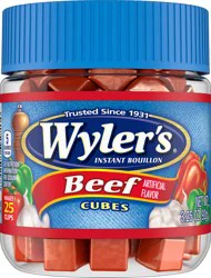 Wyler's's Wyler's''s Instant Bouillon Beef Flavored Cubes, 3.25 oz Jar