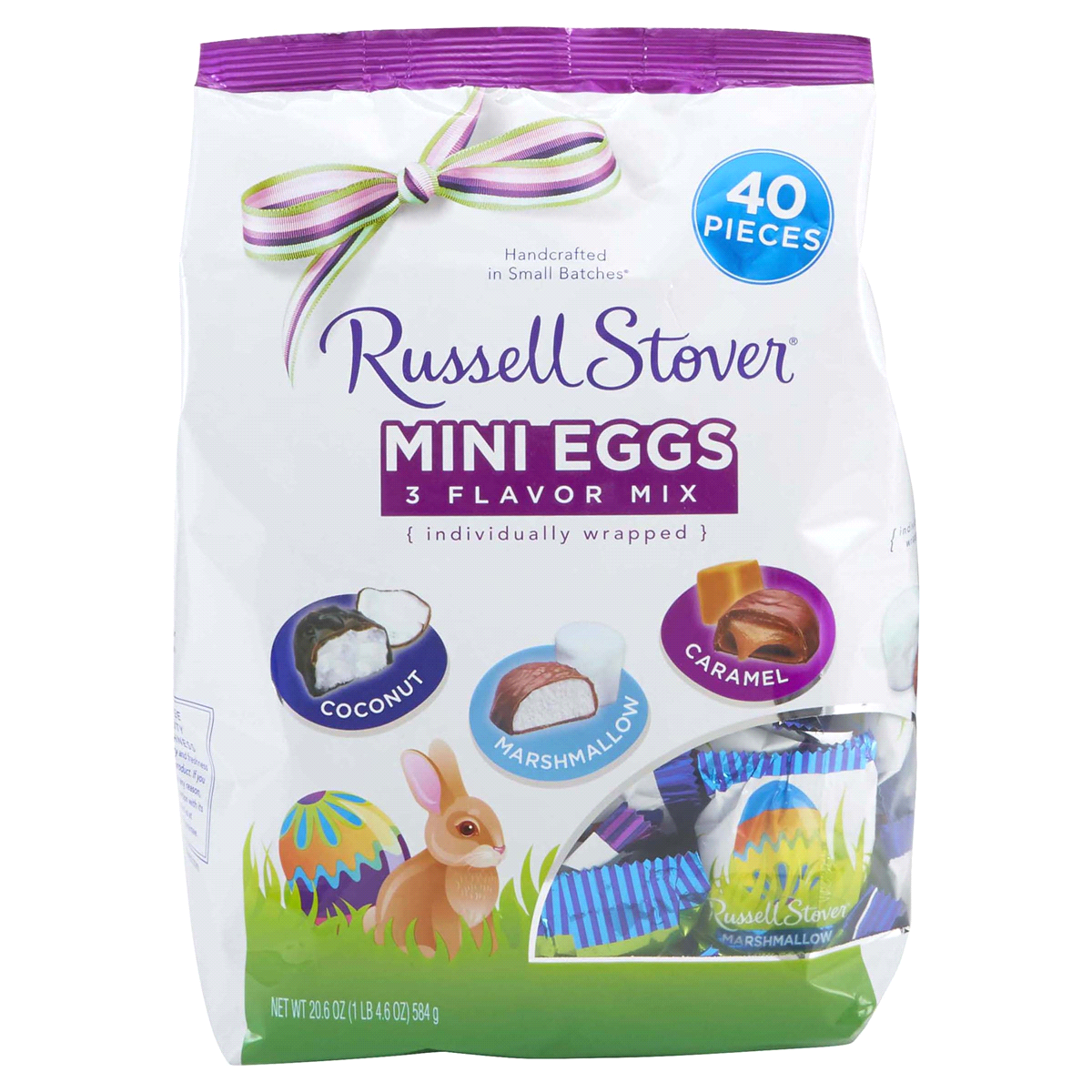 slide 1 of 1, Russell Stover Assorted Mini Eggs Bag, 20.6 oz