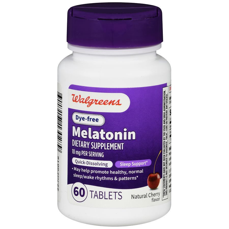 slide 1 of 5, Walgreens Dye Free Melatonin 10 mg Quick-Dissolving, 60 ct