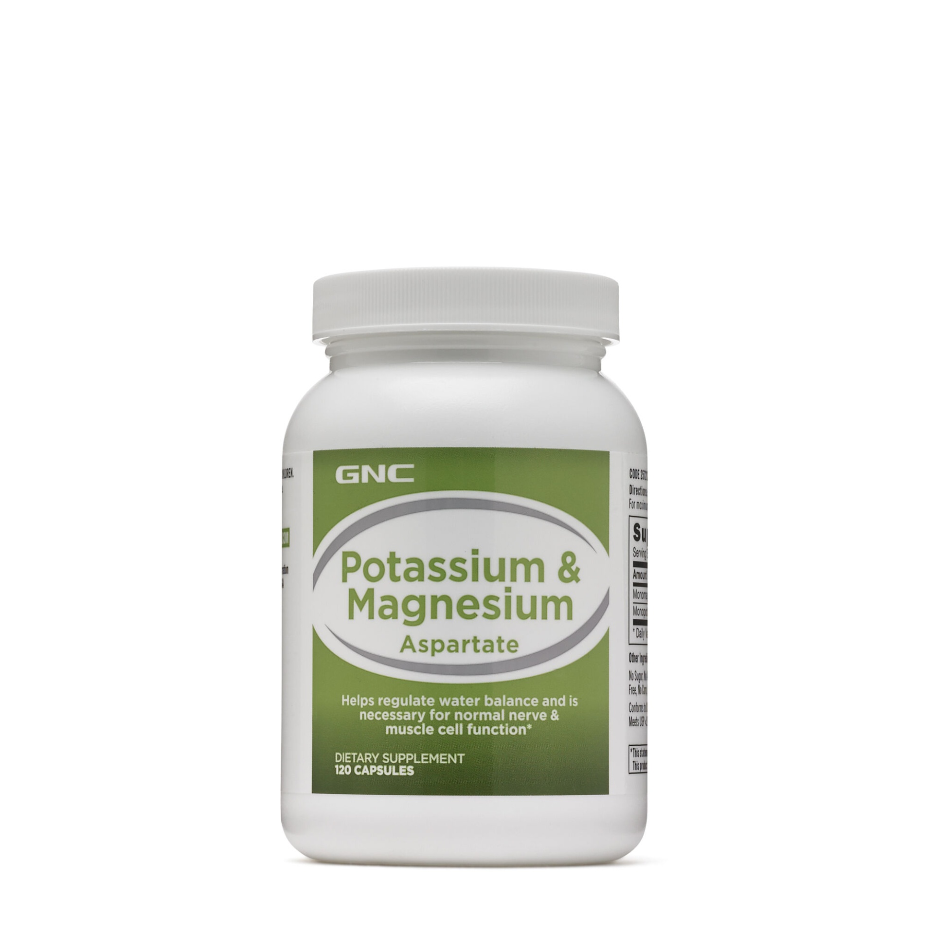 slide 1 of 1, GNC Potassium & Magnesium Aspertate, 120 ct