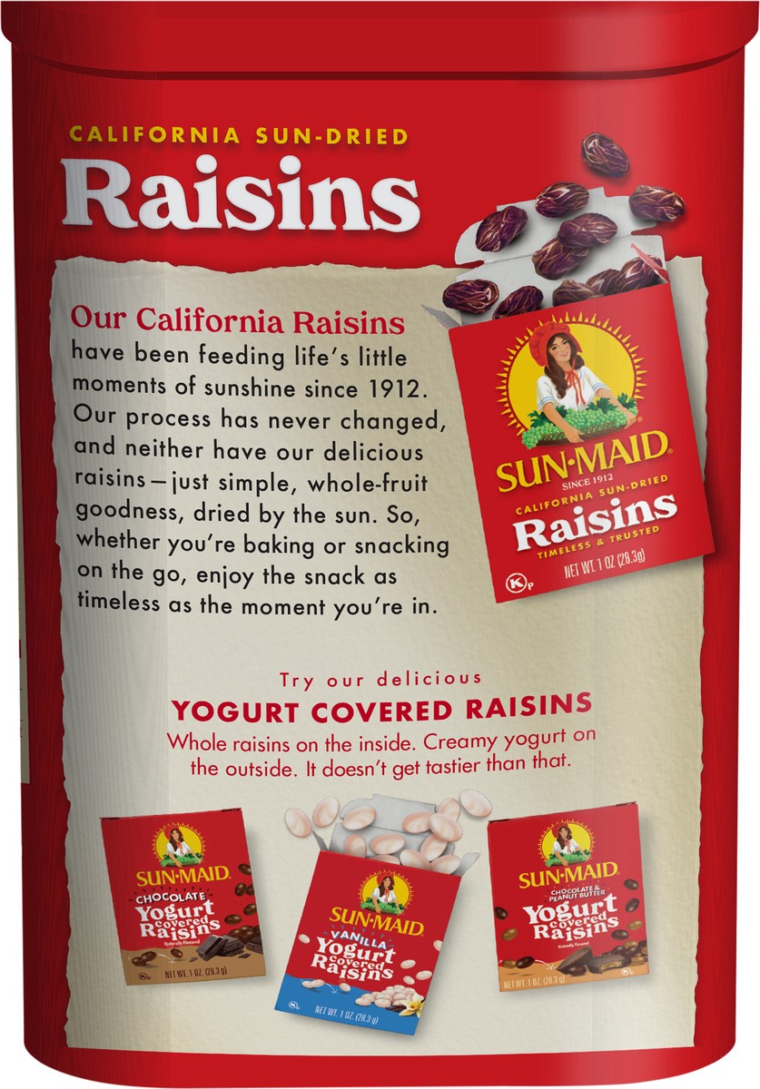 slide 4 of 5, Sun-Maid California Sun-Dried Organic Raisins Canister - 18oz, 18 oz