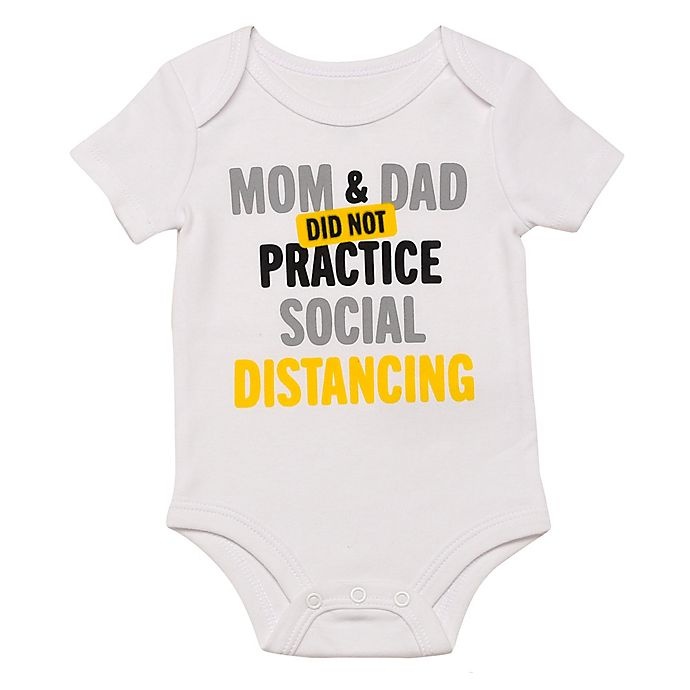 slide 1 of 1, Baby Starters BWA Size12M Mom & Dad Did Not Practice Social Distancing Bodysuit, 1 ct