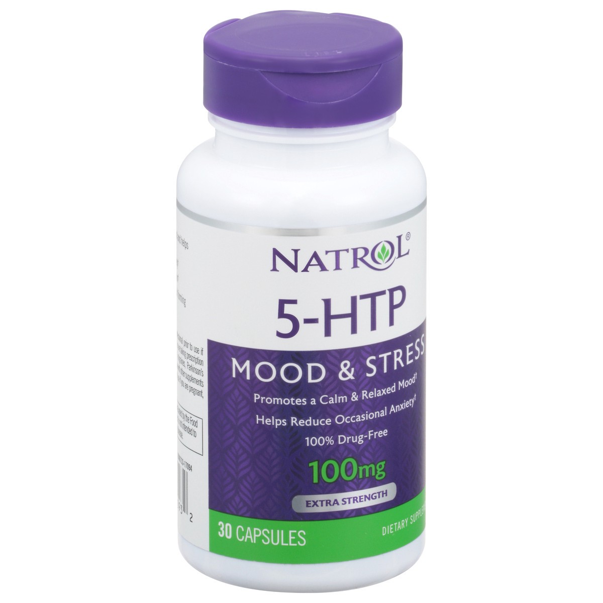 slide 2 of 9, Natrol Capsules Extra Strength 100 mg Mood & Stress 5-HTP 30 ea, 30 ct
