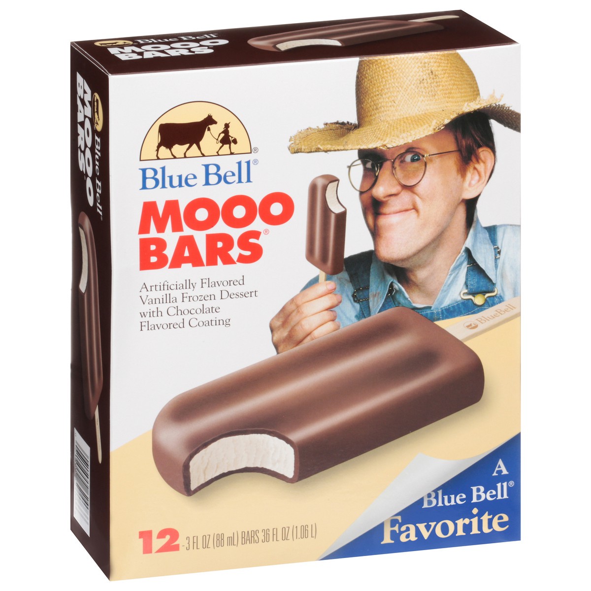 slide 9 of 9, Blue Bell Moo Bars, 12 ct