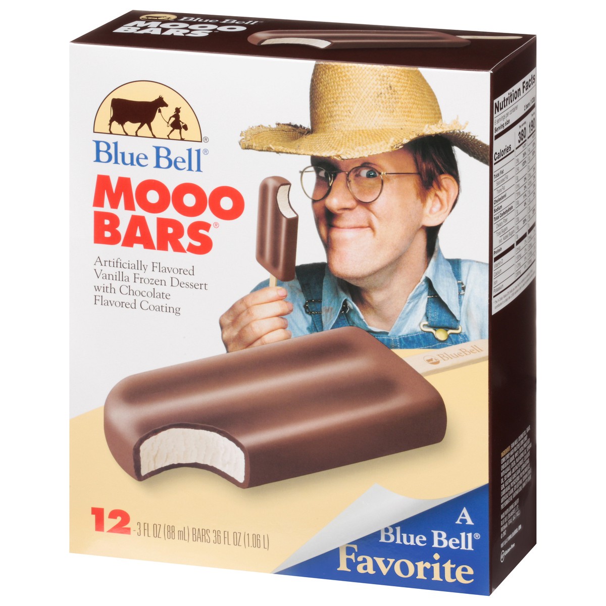 slide 2 of 9, Blue Bell Moo Bars, 12 ct