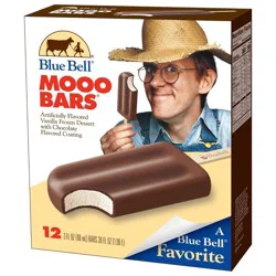 Blue Bell Mooo Bars - 12 ct / 3 fl oz