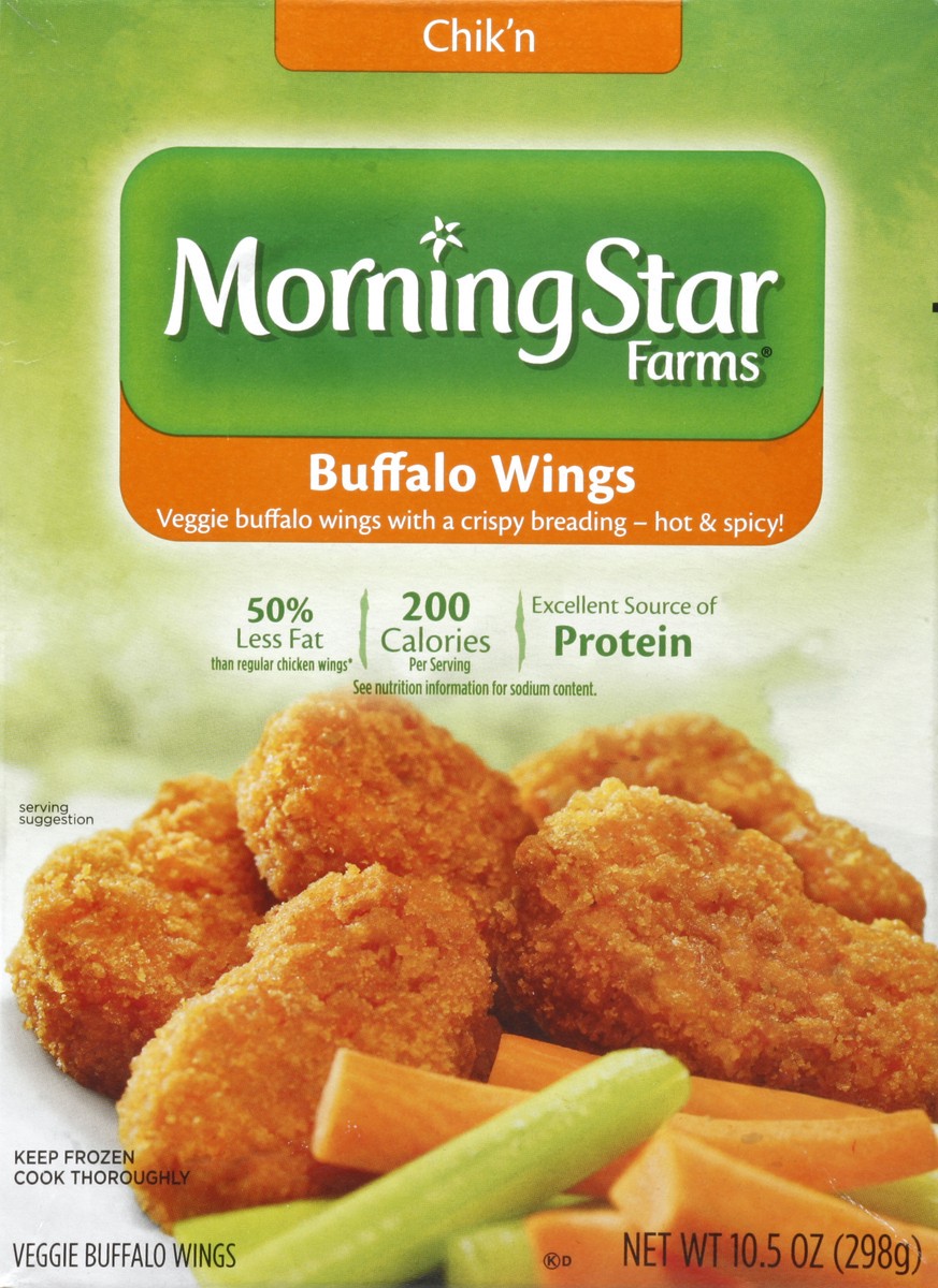 slide 4 of 6, MorningStar Farms Buffalo Wings 10.5 oz, 10.5 oz