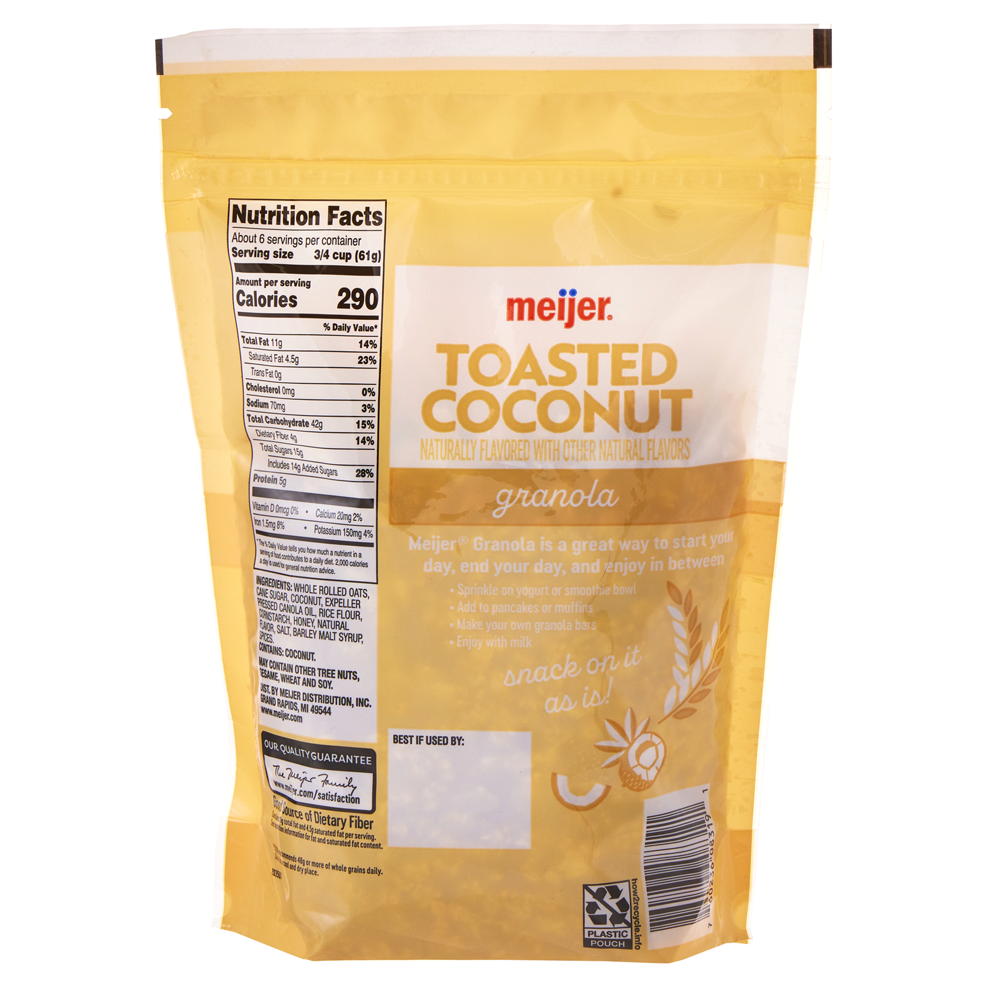 slide 2 of 13, Meijer Toasted Coconut Granola, 13 oz