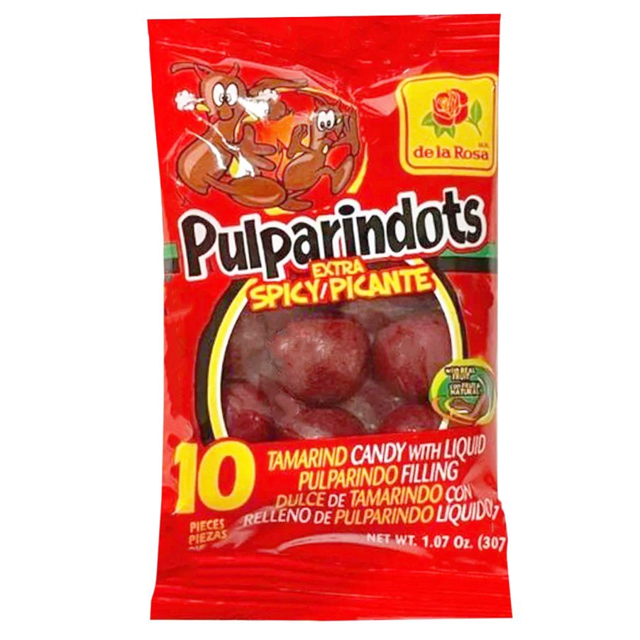 slide 1 of 1, De La Rosa Extra Spicy Pulparindots, 1.07 oz
