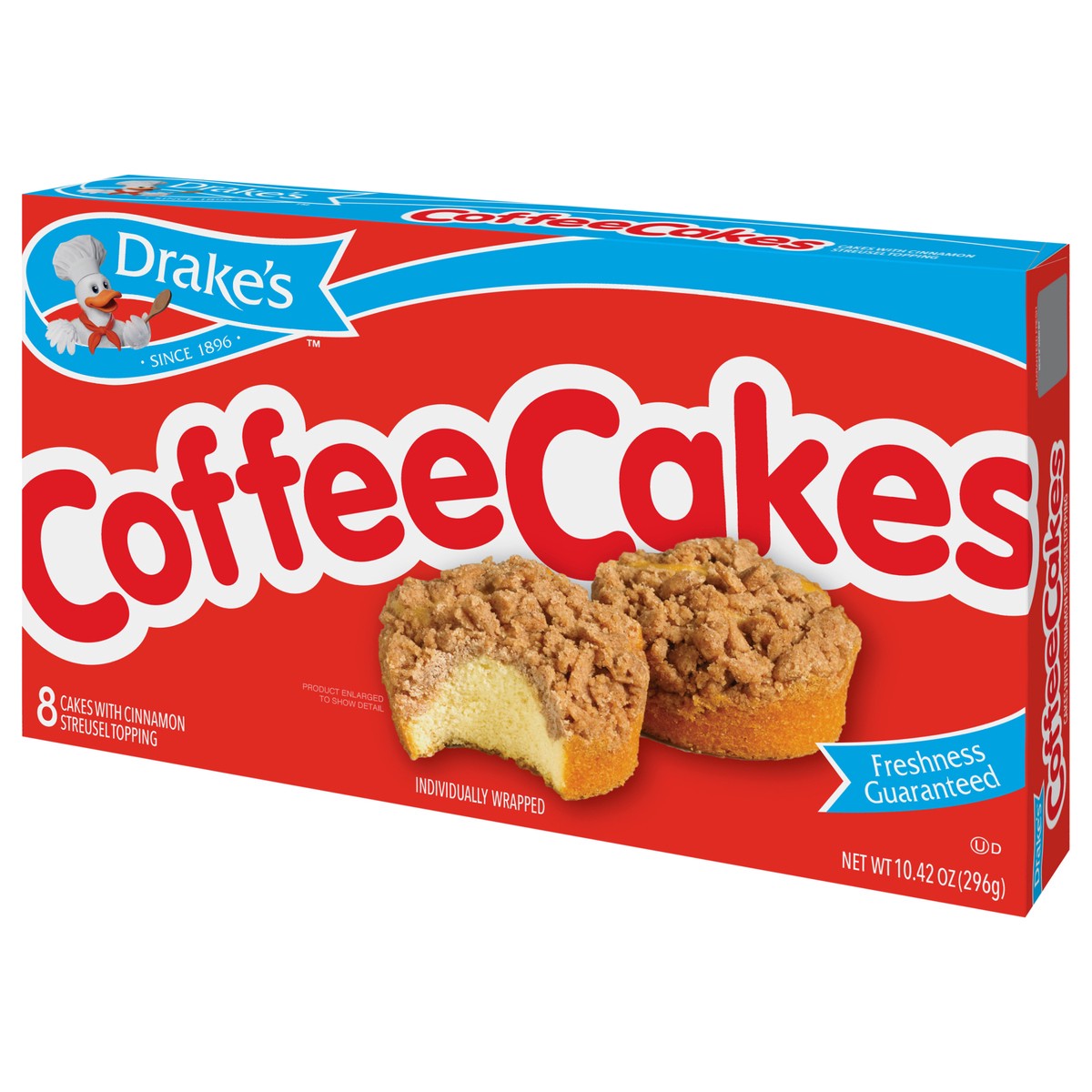 slide 3 of 8, Drake's Cakes, Drake's Family Pack Coffee Cakes with cinnamon streusel topping, 12.22 oz