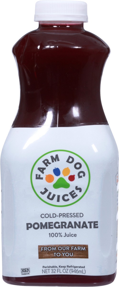 slide 6 of 9, Farm Dog Juices Cold-Pressed Pomegranate 100% Juice 32 fl oz, 32 oz
