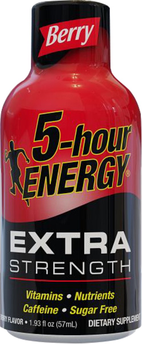 slide 1 of 7, 5-Hour Energy Extra Strength Berry Flavor Energy Shot 1.93 fl oz, 1.93 fl oz