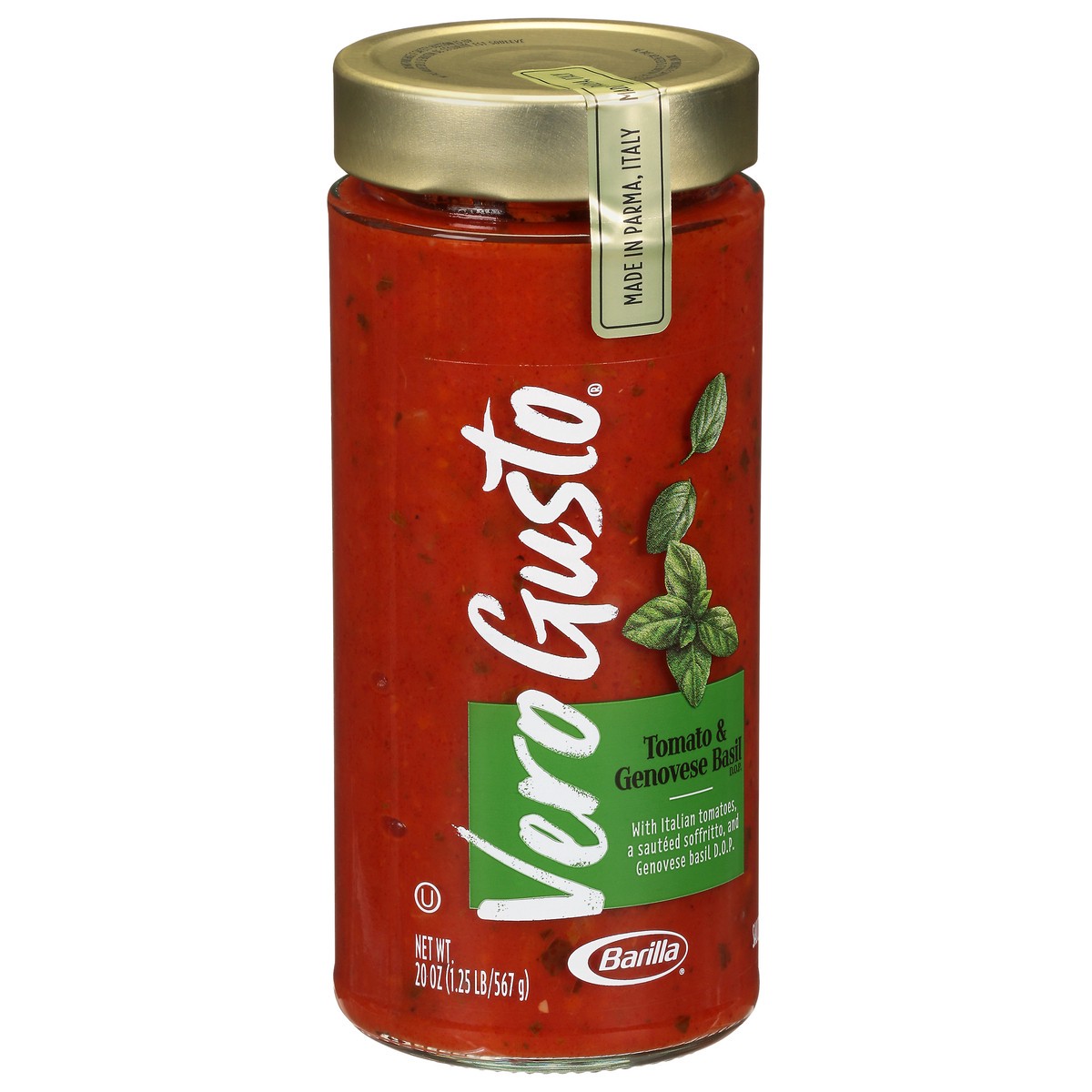 slide 12 of 12, Vero Gusto Tomato & Genovese Basil Sauce 20 oz, 20 oz