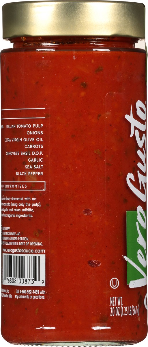 slide 9 of 12, Vero Gusto Tomato & Genovese Basil Sauce 20 oz, 20 oz