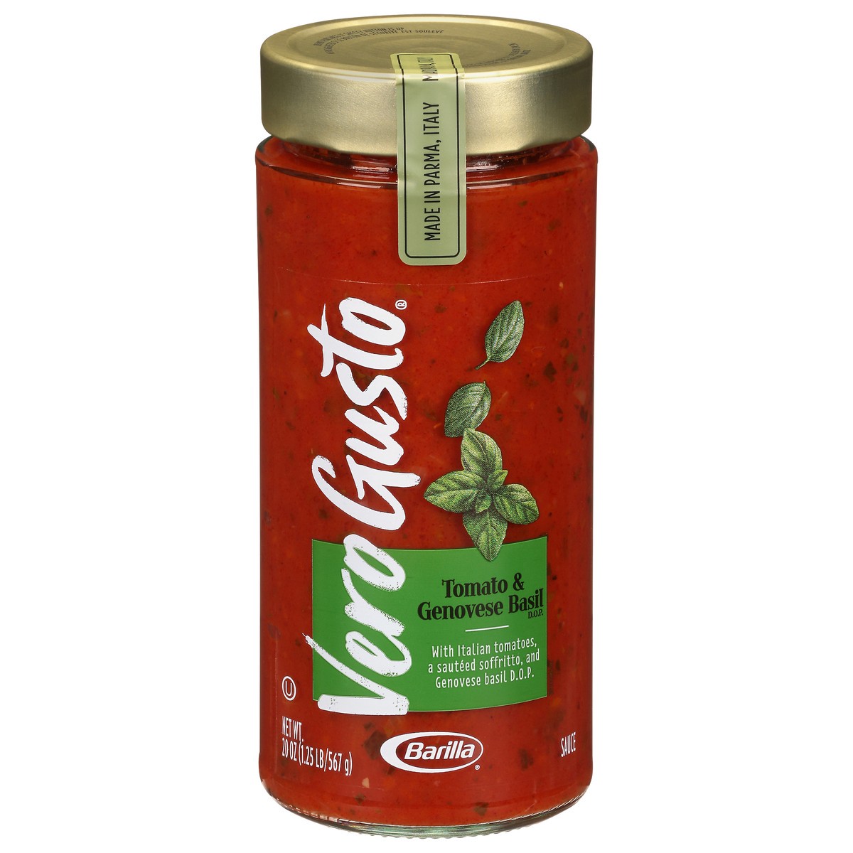 slide 1 of 12, Vero Gusto Tomato & Genovese Basil Sauce 20 oz, 20 oz