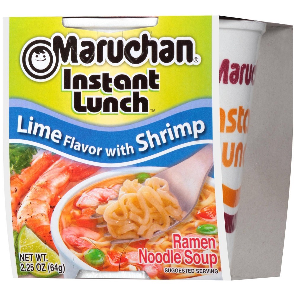 slide 2 of 3, Maruchan Instant Lunch Lime and Shrimp Ramen Noodle Soup Cup - 2.25oz, 2.25 oz